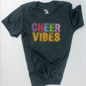 CHEER Vibes Sport Fabric Tee Shirt
